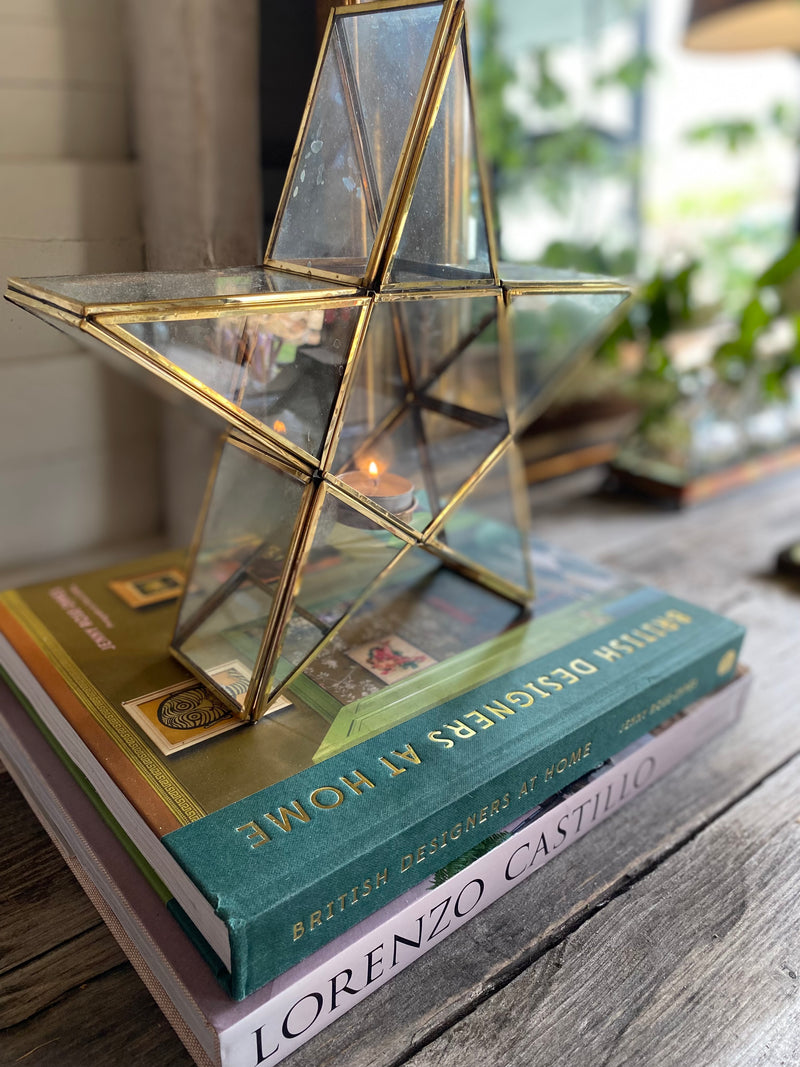 Brass Star Candle Holder