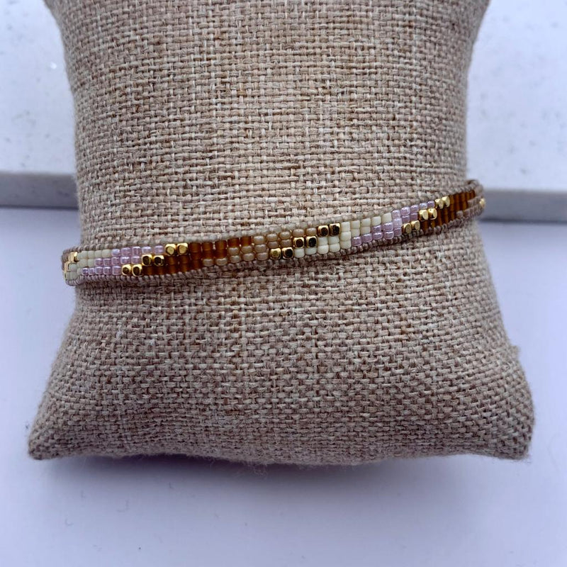 IBU Slim Beaded Band Bracelet (Various Colour Options)