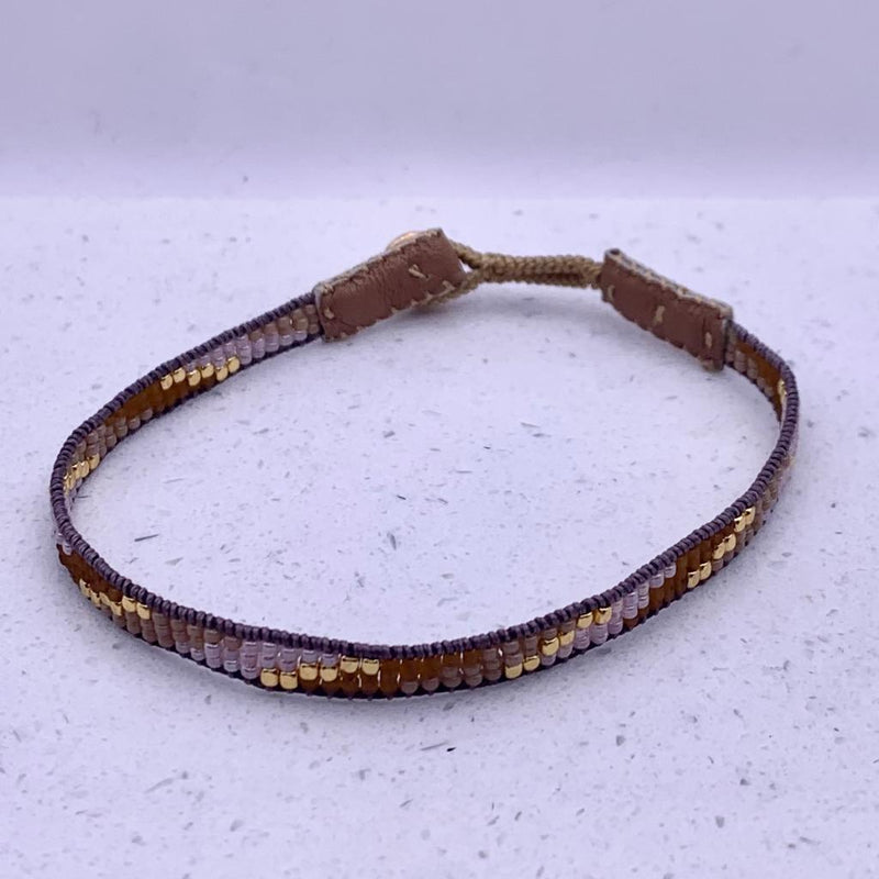 IBU Slim Beaded Band Bracelet (Various Colour Options)