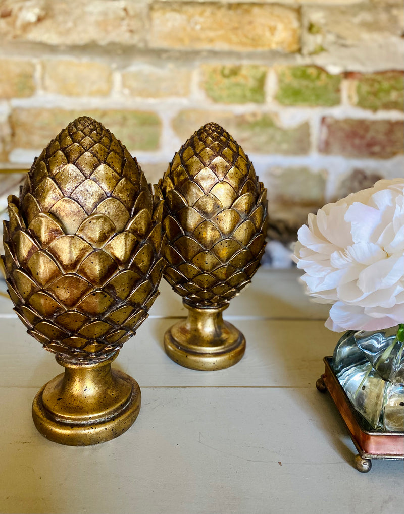 Gold Artichoke Jar