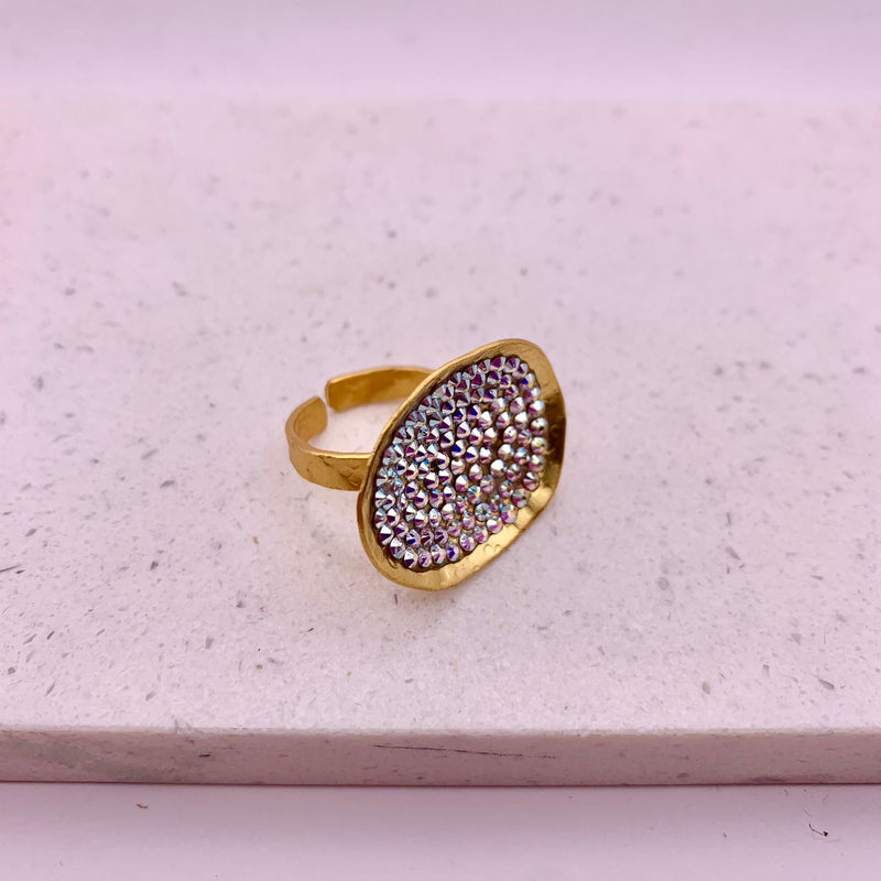 Bronze / Crystal - Statement Rings