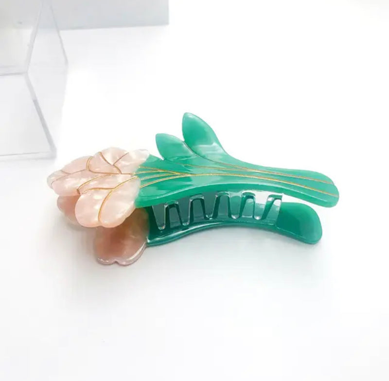 Flower hair Claw Clip