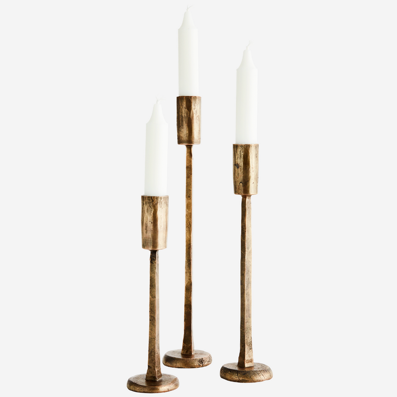 Hand Forged Single Candle Holder : small / medium / large