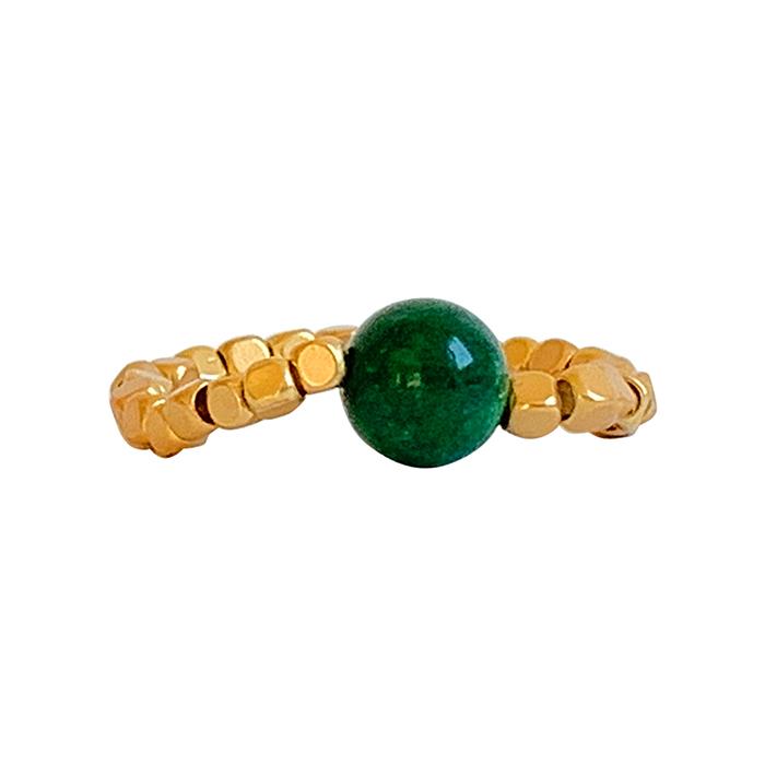 IBU Peggy Green Agate Ring