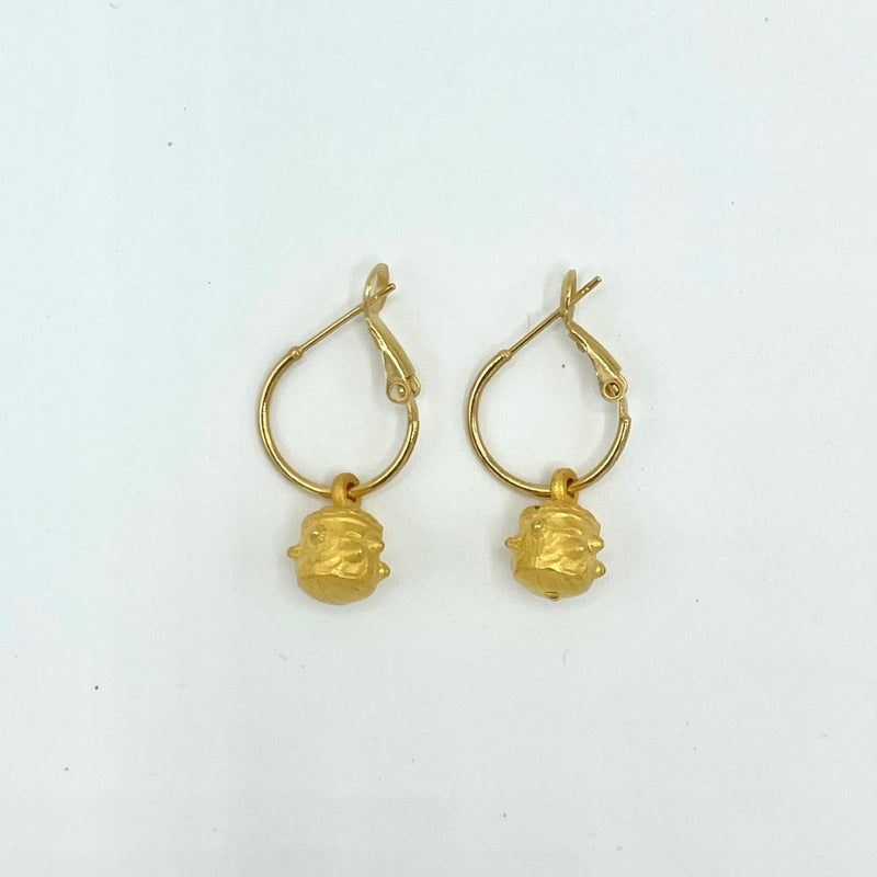 Bronze Orb Earrings