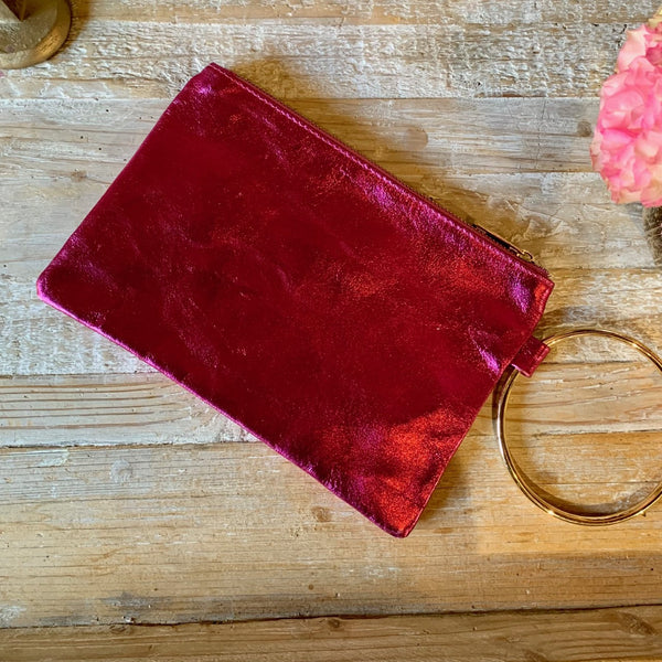 Italian Leather, Italian Made, Bangle Clutch