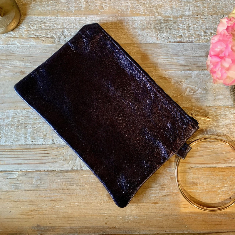 Italian Leather, Italian Made, Bangle Clutch