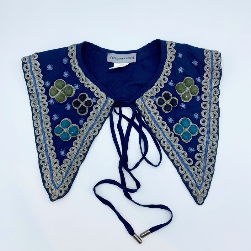 Conditions Apply Embroidered Blue Collars (2 styles)