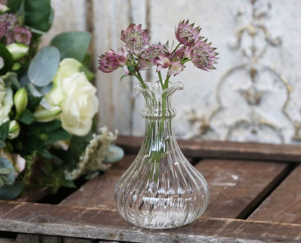 Glass Shaped Bud Vases - SET OF 3 (1 OF EACH)