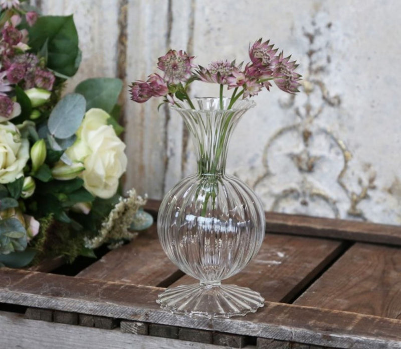 Glass Shaped Bud Vases - SET OF 3 (1 OF EACH)