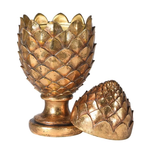 Gold Artichoke Jar